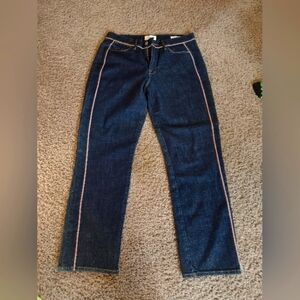 Frame Le High Straight Jeans size 27 length is 28.5 inches